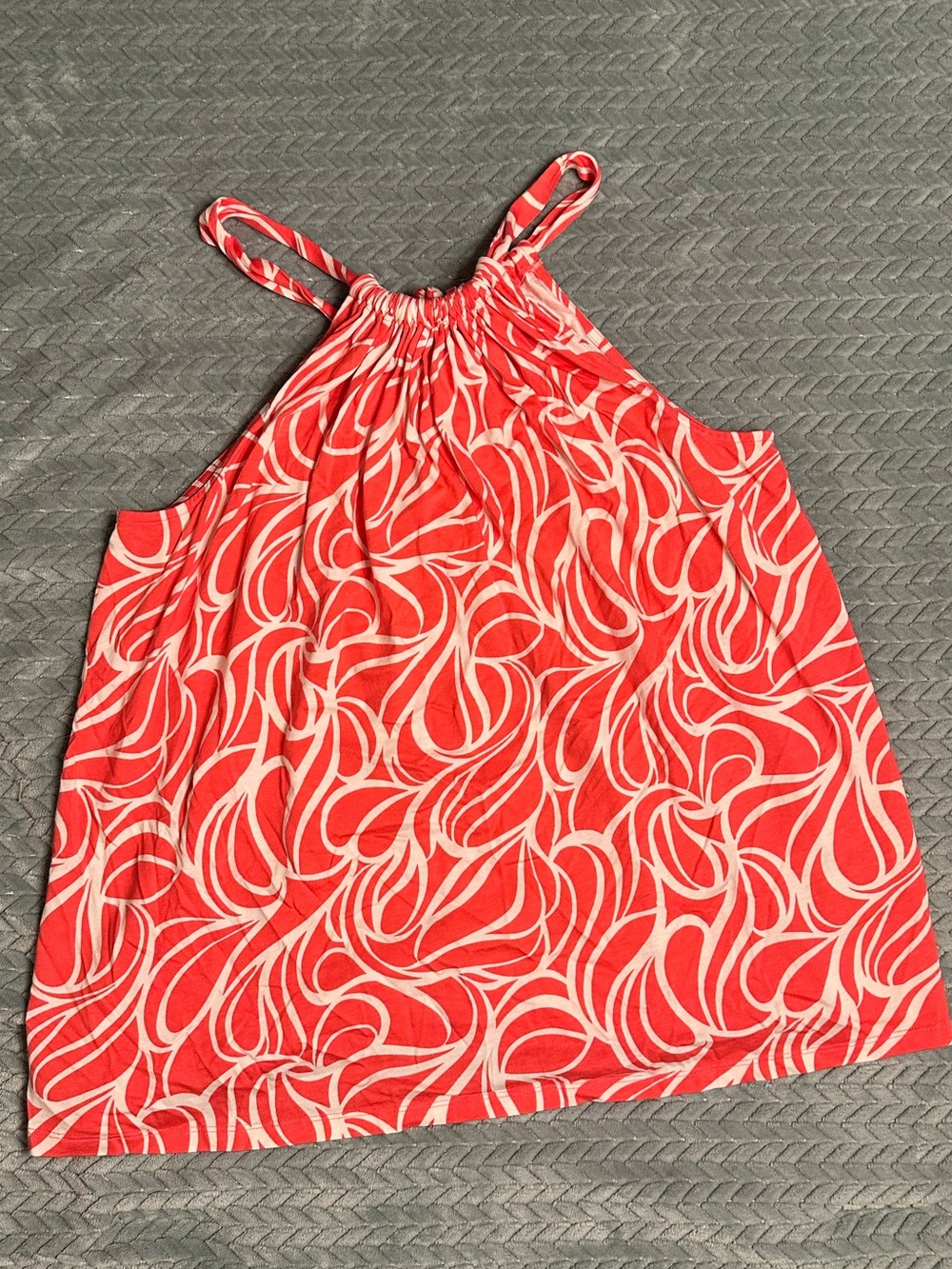 BODEN Coral Print Halter Top